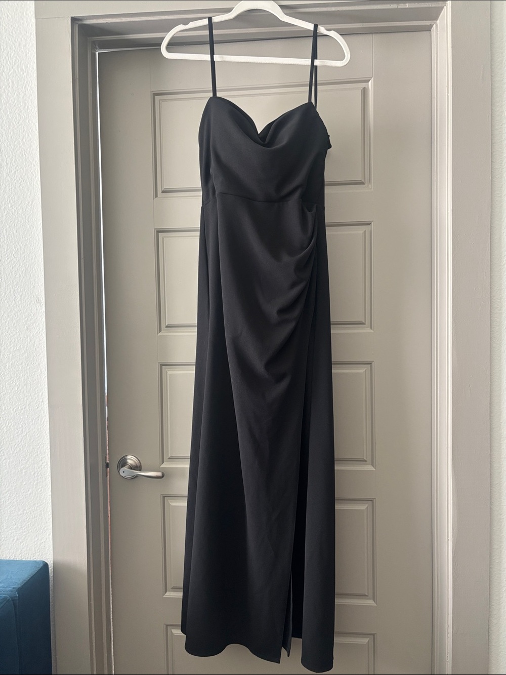 Azazie Leonis - Black, stretch crepe